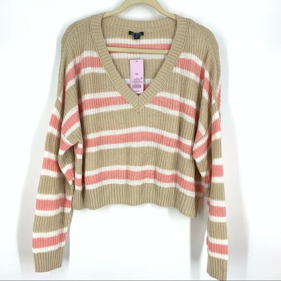 Wild Fable Cotton Knit Blend Pullover Sweater Large - Picture 1 of 5